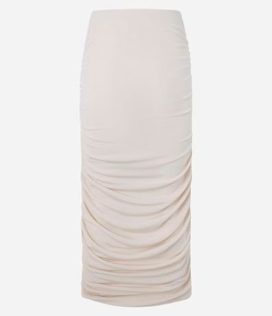 Pollera New Midi Fruncida en Rib 6