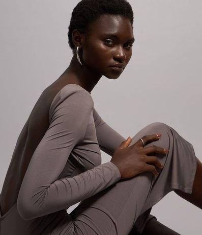 Vestido New Midi con Escote en la Espalda y Abertura 5