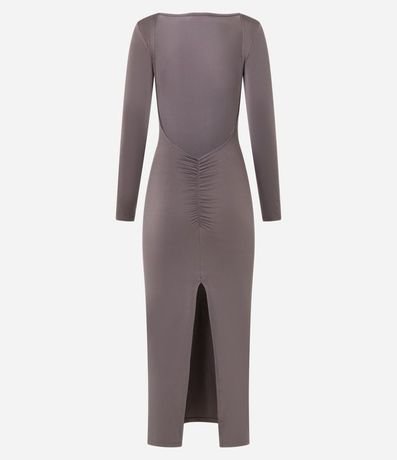 Vestido New Midi con Escote en la Espalda y Abertura 7