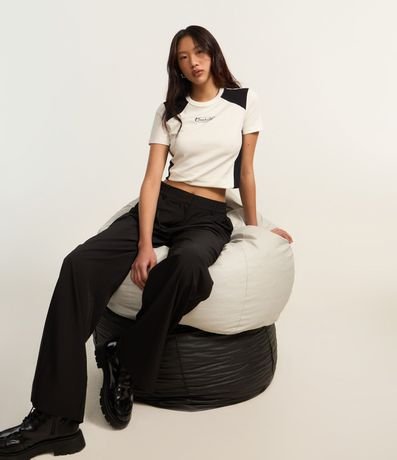 Pantalón Recto Sastrería con Trabillas y Cintura Elástica 5