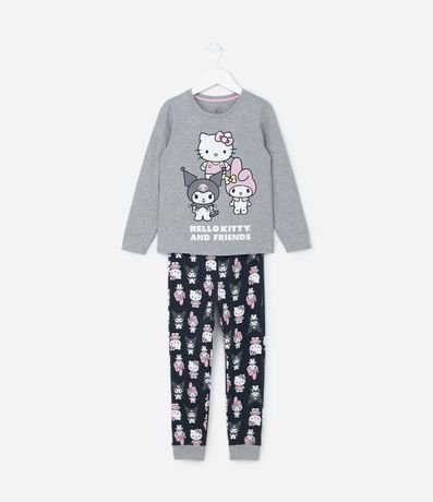 Pijama Infantil con Estampa Hello Kitty y Amigas - Talle 5 a14 años