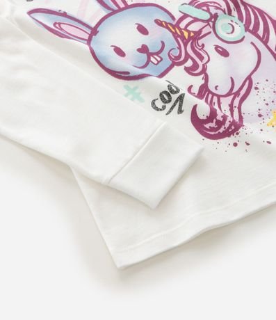 Pijama Infantil con Estampa Conejo y Unicórnio - Talle 5 a 14 años 10