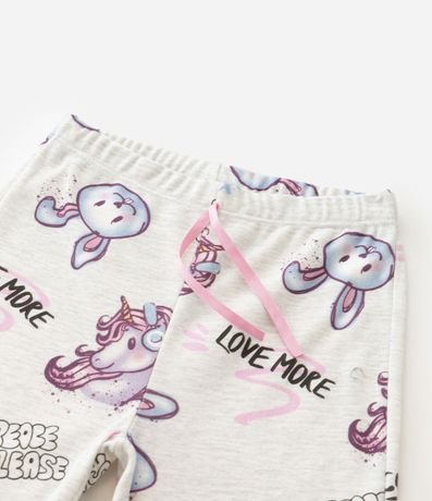 Pijama Infantil con Estampa Conejo y Unicórnio - Talle 5 a 14 años 7