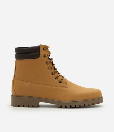 Bota Worker de Cano Medio con Acabado Tipo Nobuck