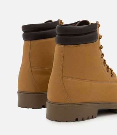 Bota Worker de Cano Medio con Acabado Tipo Nobuck 4