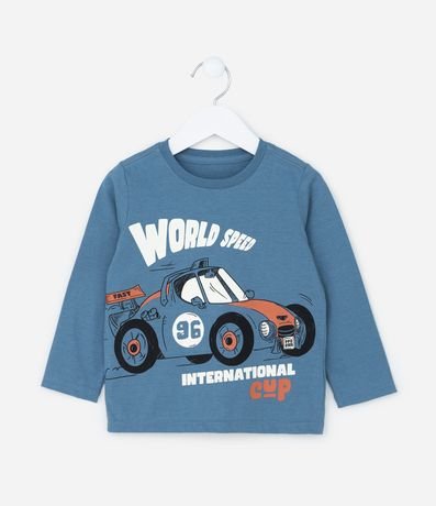 Remera Infantil con Estampa Carro de Corrida - Talle 1 a 6 años