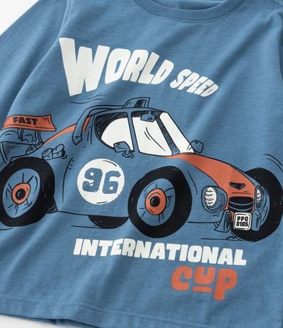 Remera Infantil con Estampa Carro de Corrida - Talle 1 a 6 años 4