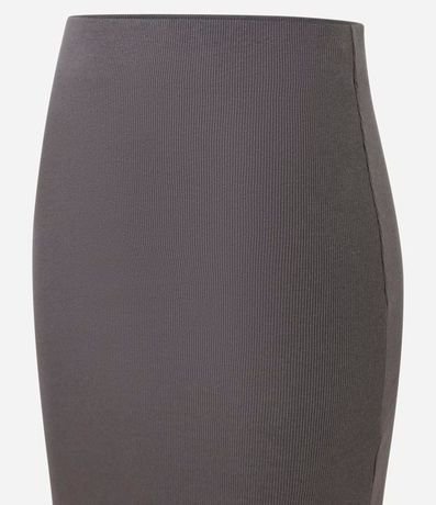 Pollera Midi en Rib con Bajo Picot y Fenda 6