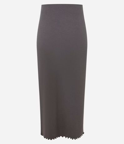 Pollera Midi en Rib con Bajo Picot y Fenda 7