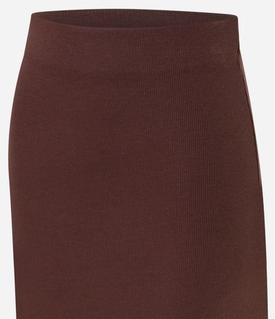 Pollera Midi en Rib con Bajo Picot y Fenda 6