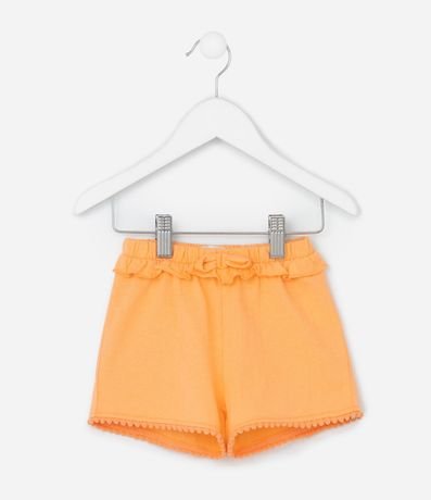 Short Infantil con Volado y Pompones - Talle 1 a 5 años 1