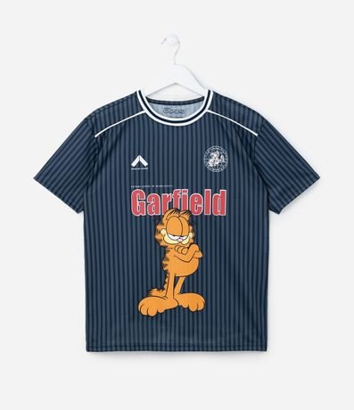Remera Deportiva Relaxed Infantil con Estampa Garfield - Tam  5 a 14 años 1