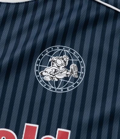 Remera Deportiva Relaxed Infantil con Estampa Garfield - Tam  5 a 14 años 5