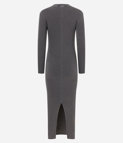 Vestido New Midi con Drapeado Lateral y Fenda en la Parte Baja 9