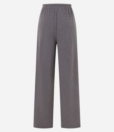 Pantalón Flare Acanalada con Lazo en la Cintura 7