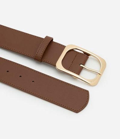 Cinturón Mediano en PU con Hebilla Quadrada 2