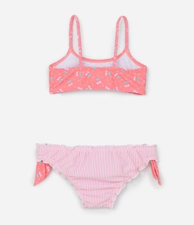 Bikini Infantil en Microfibra con Estampa de Cerezas - Talle 1 a 4 años 2