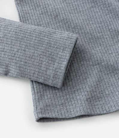 Blusa Infantil en Rib con Abertura y Lacitos - Talle 5 a 14 años 4