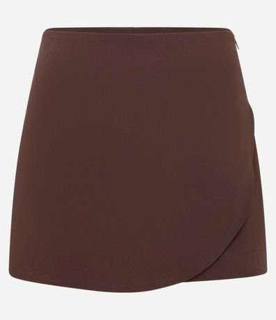 Short Pollera Corto en Bengalina Traspasada Redondeada 5