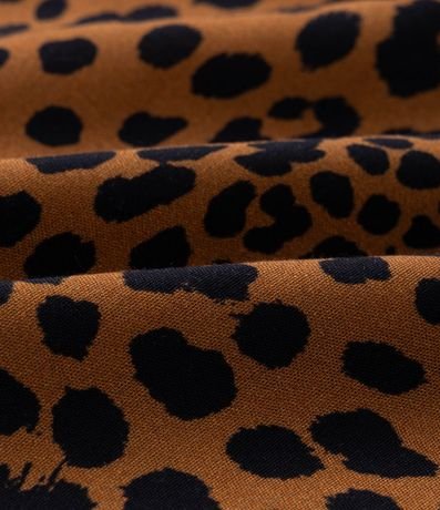 Vestido Midi en Animal Print y Volados Curve & Plus Size 7