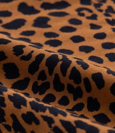 Pollera Larga en Viscosa Animal Print Leopardo Curve & Plus Size 7