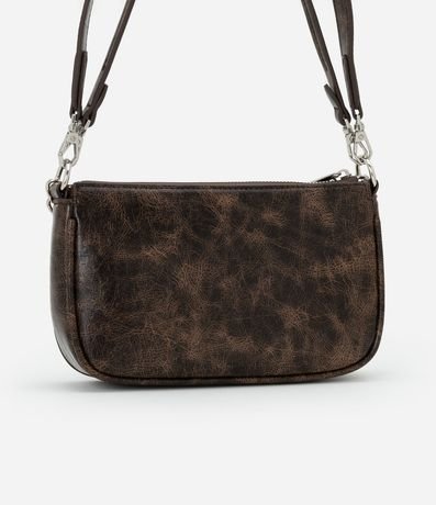 Cartera Baguette Pequeña Efecto Desteñida con Detalle de Cadena 3