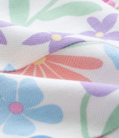 Blusa Infantil con Manga Abullonada y Estampa Floral - Talle 5 a 14 años 4