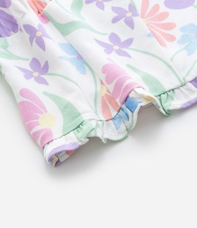 Blusa Infantil con Manga Abullonada y Estampa Floral - Talle 5 a 14 años 7