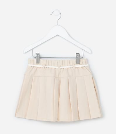 Pollera Infantil en Sastrería con Pliegues y Cintillo - Talle 5 A 14 años 3