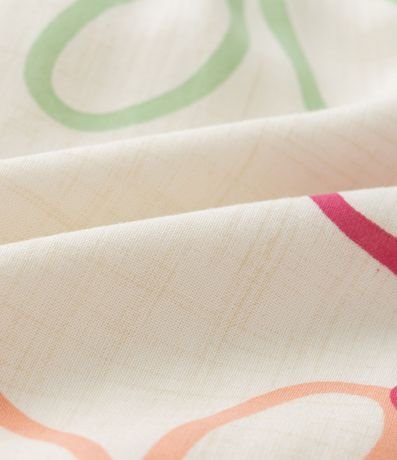 Vestido Infantil de Bretel fino en Viscosa con Estampa Floral - Talle 5 a 14 años 5