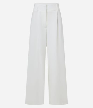 Pantalón Pantalona en Sastrería con Cintura Ancha y Pliegues 5