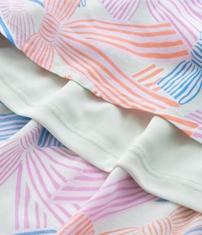 Vestido Infantil en Viscosa con Estampa de Lazos - Talle 5 a 14 años 5