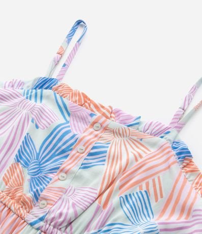 Vestido Infantil en Viscosa con Estampa de Lazos - Talle 5 a 14 años 6