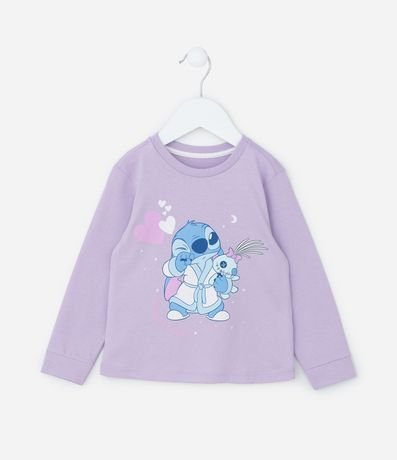 Pijama Infantil en Algodón con Estampa Stitch - Talle 2 a 4 años 2