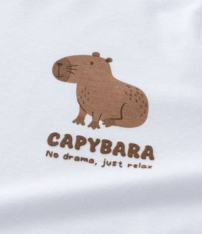 Pijama Infantil en Algodón con Estampa Carpincho - Talle 6 a 14 años 11