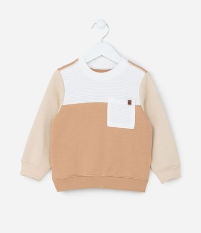 Saco Infantil con Pequeño Bolsillo y Recortes Contrastantes - Talle 1 a 6 años
