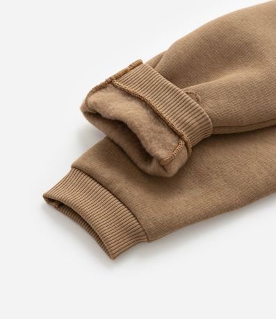 Pantalón Infantil en Algodón con Bordado Osito - Talle 0 a 18 meses 4