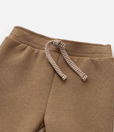 Pantalón Infantil en Algodón con Bordado Osito - Talle 0 a 18 meses 5