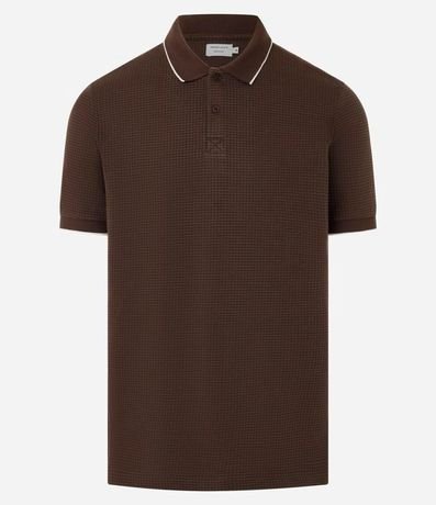 Polo en Algodón con Textura Waffle 1