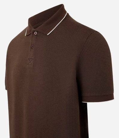 Polo en Algodón con Textura Waffle 2