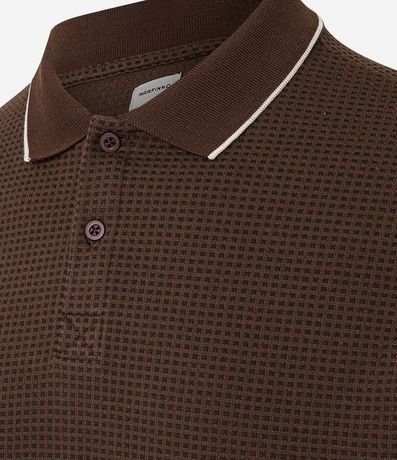 Polo en Algodón con Textura Waffle 4