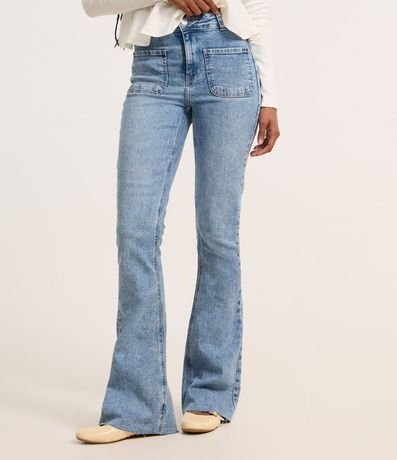 Pantalón Boot Cut en Jeans con Bolsillos Delanteros 3