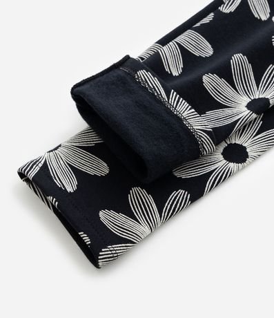 Pantalón Legging Infantil con Estampa Flores - Talle 5 a 14 años 4