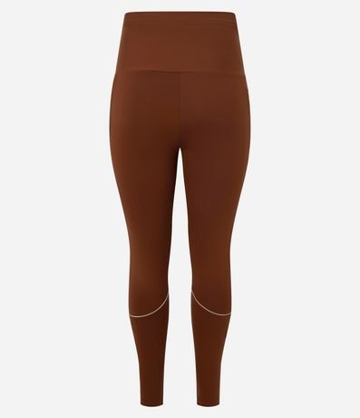 Pantalón Legging Deportiva en Microfibra Pesada con Cintura Alto y Bolsillos Laterales 9