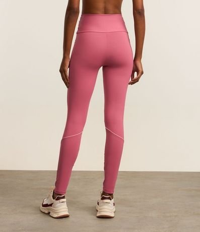 Pantalón Legging Deportiva en Microfibra Pesada con Cintura Alto y Bolsillos Laterales 3