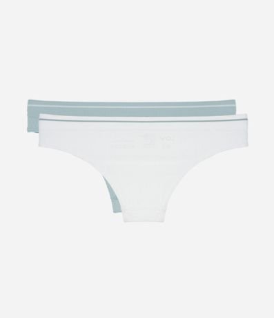 Kit 02 Bombachas Bikini Seamless Texturizadas 2