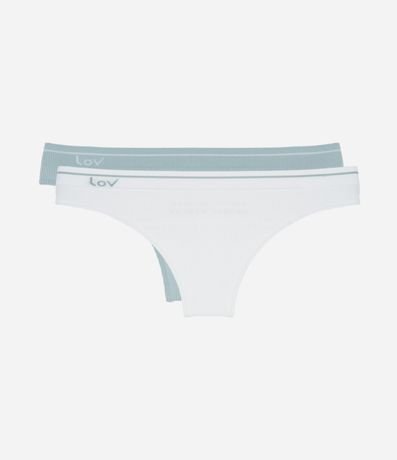 Kit 02 Bombachas Bikini Hilo Seamless