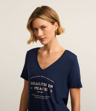 Remera Deportiva en Viscosa con Estampa Always Moving 4