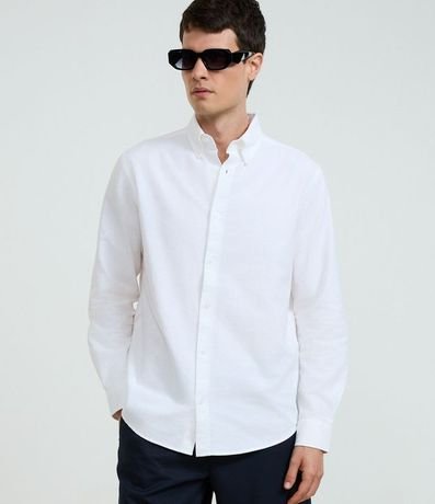 Camisa Regular Básica en Oxford