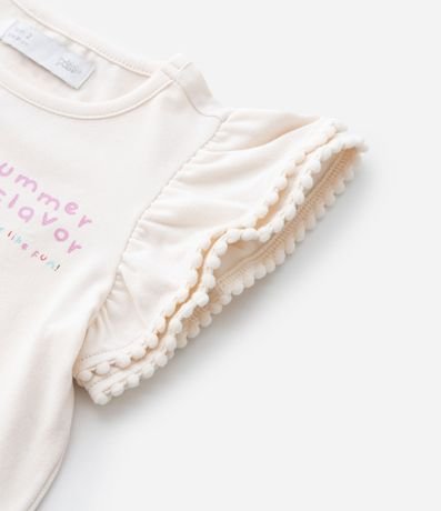 Blusa Infantil con Estampa Interactiva y Pompones - Talle 1 a 6 años 6